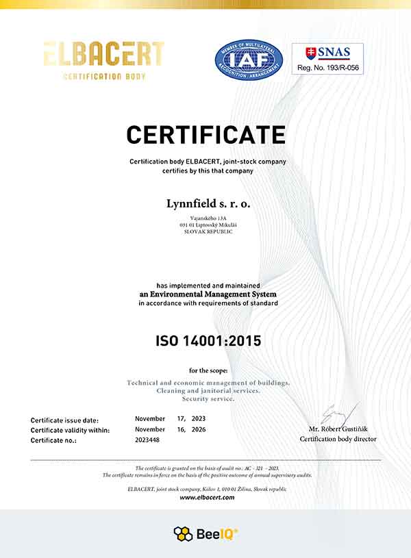 certifikát kvaity