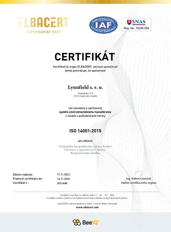 certifikát kvaity